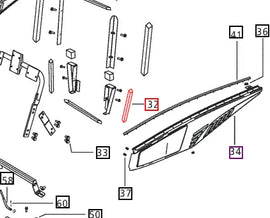 Mahindra Tractor Side Sealing Bottom E007540014D1 Mahindra Direct Parts
