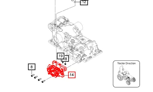 Mahindra Tractor Single Spool Auxiliary Valve 007207072V92 Mahindra Direct Parts
