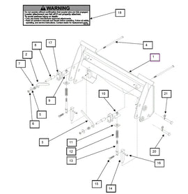 Mahindra Tractor Skid Steer Tool Carrier Attachment Complete KMW13043086 Mahindra Direct Parts