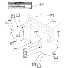 Mahindra Tractor Skid Steer Tool Carrier Attachment Complete KMW13043086