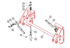 Mahindra Tractor Skid Steer Quick Attach ANSB1000B2000J (Plate Only, no hardware)