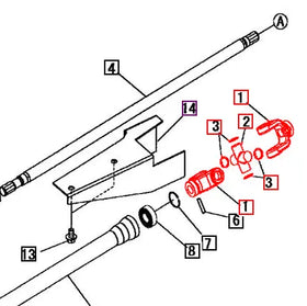 Mahindra Tractor Slip Yoke 10070552AG0 Mahindra Direct Parts