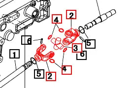 Mahindra Tractor Slip Yoke And U Joint 10070552AG0 Mahindra Direct Parts