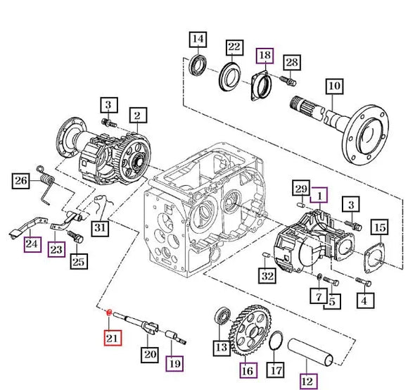 Mahindra Tractor Small O-Ring V7201024016 Mahindra Direct Parts