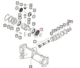Mahindra Tractor Snap Ring 17991400600 Mahindra