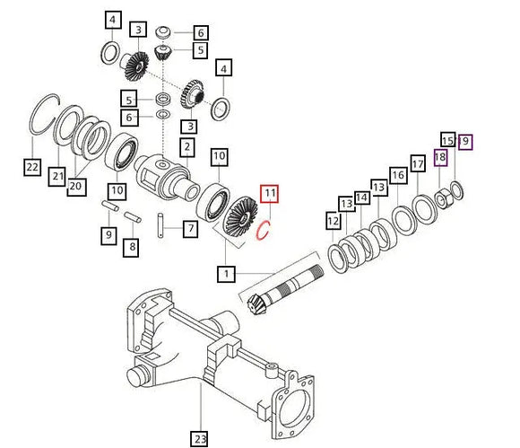 Mahindra Tractor Snap Ring 17991400600 Mahindra
