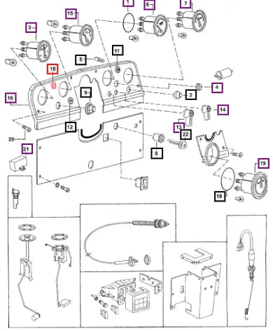 Mahindra Tractor Socket Battery Charge 005558358R91 Mahindra Direct Parts