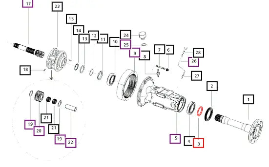 Mahindra Tractor Spacer 000012467P04 Mahindra Direct Parts
