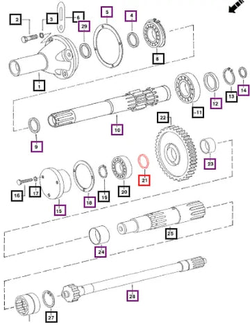 Mahindra Tractor Spacer 005551703R1 Mahindra Direct Parts
