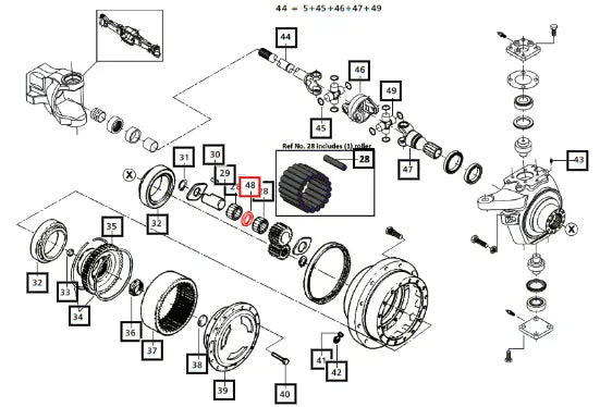Mahindra Tractor Spacer 006506207C1 Mahindra Direct Parts