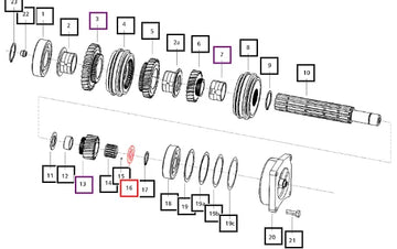 Mahindra Tractor Spacer - 1st Driving Gear (rear) -thickness 4.8 Mm 006503254D1 Mahindra Direct Parts