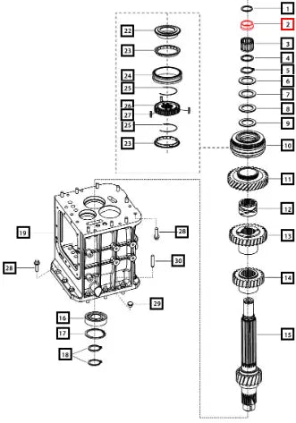 Mahindra Tractor Spacer 30x39x13 65 006509904U1 Mahindra Direct Parts
