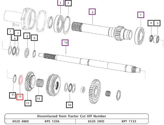Mahindra Tractor Spacer 4.1 Mm 006503175D1 Mahindra Direct Parts