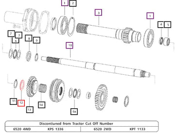 Mahindra Tractor Spacer 4.2 Mm 006503176D1 Mahindra Direct Parts