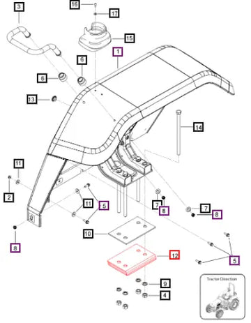 Mahindra Tractor Spacer Assembly 007638057V91 Mahindra Direct Parts