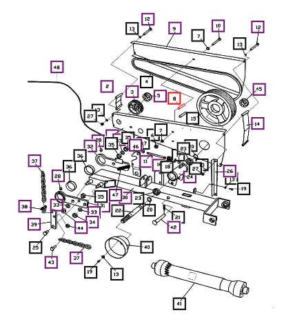 Mahindra Tractor Spacer EBE000275R Mahindra Direct Parts