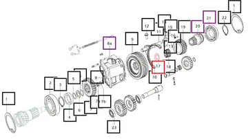 Mahindra Tractor Spacer Gear Input - 6530 006505449C1 Mahindra Direct Parts