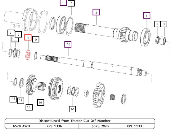 Mahindra Tractor Spacer Graded - Pto Driveshaft 5.3 Thk. 006503291D1 Mahindra Direct Parts