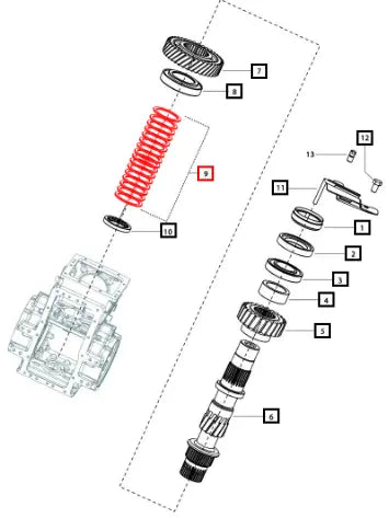 Mahindra Tractor Spacer Graded Range Shaft 5 6 006509997U1 Mahindra Direct Parts
