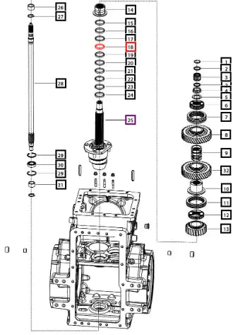 Mahindra Tractor Spacer Graded Spline Shaft 5 0 006509980U1 Mahindra Direct Parts