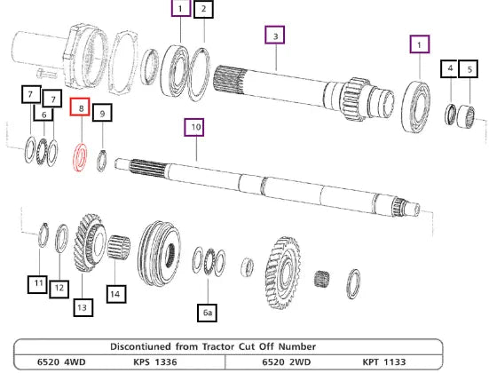 Mahindra Tractor Spacer Graded-pto Driveshaft 5.0 Thk 000012312P04 Mahindra Direct Parts