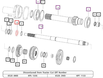 Mahindra Tractor Spacer Graded-pto Driveshaft 5.0 Thk 000012312P04 Mahindra Direct Parts