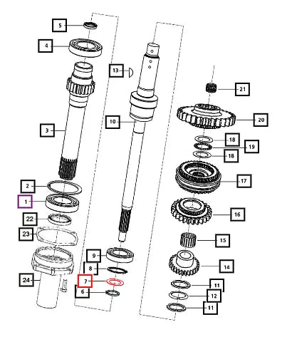 Mahindra Tractor Spacer I.d.50 006503814D1 Mahindra Direct Parts