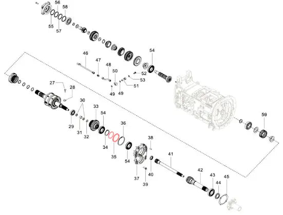 Mahindra Tractor Spacer Inside Cover E006515254D1 Mahindra Direct Parts