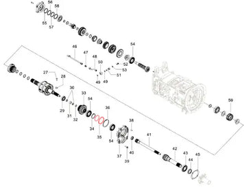 Mahindra Tractor Spacer Inside Cover E006515254D1 Mahindra Direct Parts