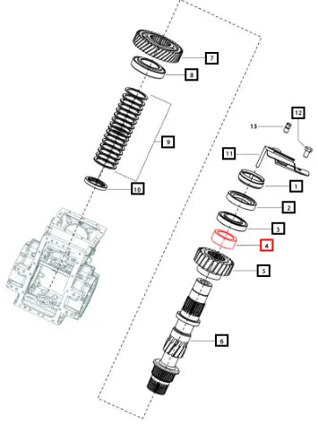 Mahindra Tractor Spacer Medium Driving Gear 006509670U1 Mahindra Direct Parts