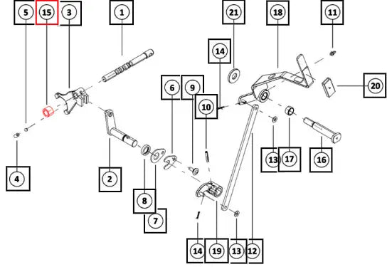 Mahindra Tractor Spacer Plastic Rail Range 006523592N01 Mahindra Direct Parts