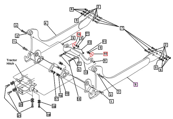 Mahindra Tractor Spacer Plate KMW12454178 Mahindra Direct Parts