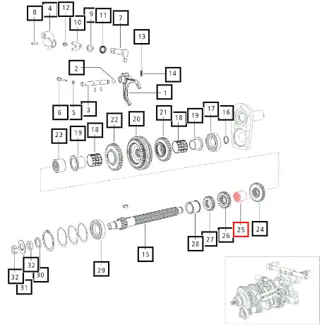 Mahindra Tractor Spacer - Rear 006505131D1 Mahindra Direct Parts