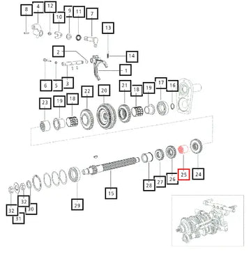 Mahindra Tractor Spacer - Rear 006505131D1 Mahindra Direct Parts