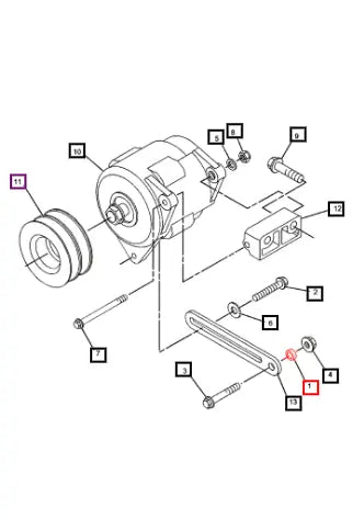 Mahindra Tractor Spacer, M10.31x19.05x6.35-mm 6B-0933 Mahindra Direct Parts