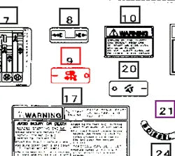 Mahindra Tractor Speed Control Label 19632732000 Mahindra Direct Parts
