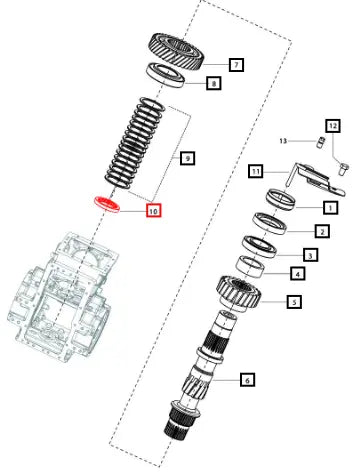 Mahindra Tractor Splined Spacer 5th Gear 006511905U1 Mahindra Direct Parts