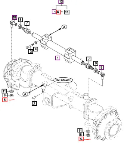 Mahindra Tractor Split Pin (for Front Axle Drive) V5001932030 Mahindra Direct Parts