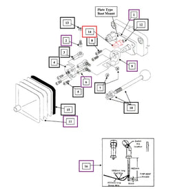 Mahindra Tractor Spool End Adapter 14093011 Mahindra