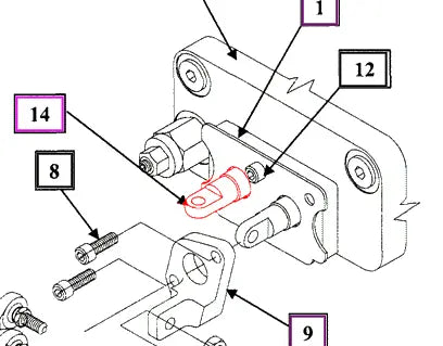 Mahindra Tractor Spool End Adapter (Silver) KMW14093122 Mahindra Direct Parts