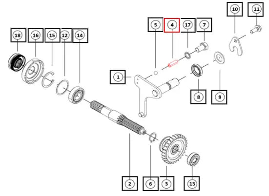 Mahindra Tractor Spring 006517432L1 Mahindra Direct Parts