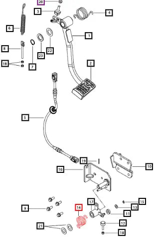Mahindra Tractor Spring 008005818D1 Mahindra Direct Parts