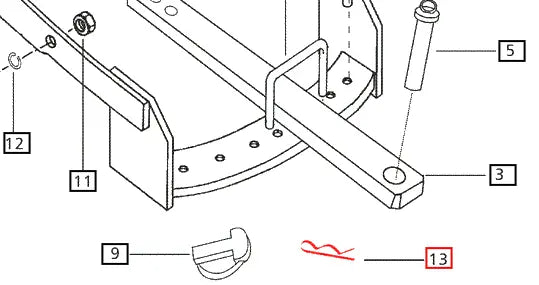 Mahindra Tractor Spring Cotter 6.3 007900013D1 Mahindra Direct Parts