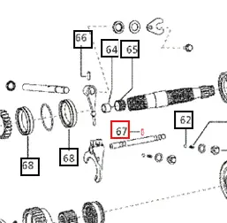 Mahindra Tractor Spring Dowel 006506442D1 Mahindra Direct Parts