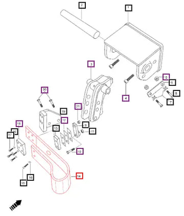 Mahindra Tractor Spring Draft Sensing Hair Pin 000017263P03 Mahindra Direct Parts