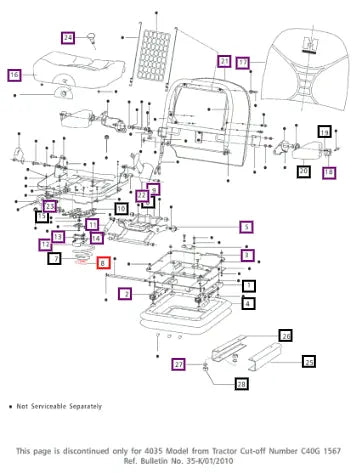 Mahindra Tractor Spring Locator 007604249C1 Mahindra Direct Parts