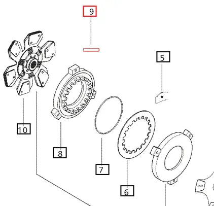 Mahindra Tractor Spring Pin 006508270D1 Mahindra Direct Parts