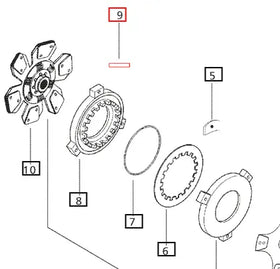 Mahindra Tractor Spring Pin 006508270D1 Mahindra Direct Parts