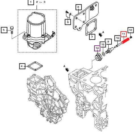 Mahindra Tractor Spring Return 30n64 00700 006054278K01 Mahindra Direct Parts