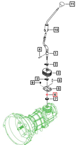 Mahindra Tractor Spring Shift Lever 0703CD1100N Mahindra Direct Parts